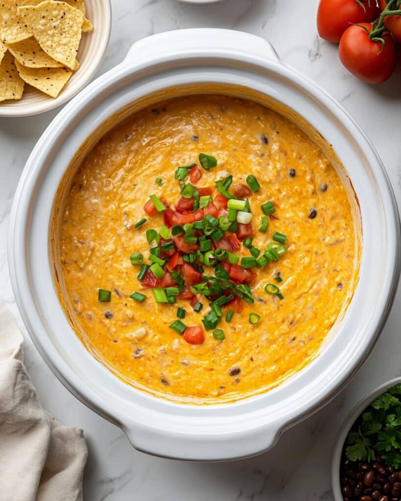 Minute Prep Crockpot Chicken Nacho Dip for Parties
